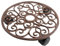 Esschert Design Pflanzenroller, Blumenroller aus Gusseisen, rund, Größe S, ca. Ø ca. 29 cm