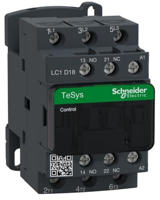 Schneider Electric, TeSys D contactor - 4P(2 NO + 2 NC) - AC-1 - <= 440 V 32 A - 110 V AC coil, LC1D18B7
