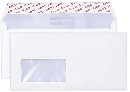 Elco 30778 Premium Briefumschlag, Dinlang, 80 g, weiß, C5