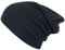 MSTRDS Beanie Basic Flap Long Version, Black, one size