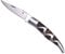 LAGUIOLE - Klappmesser Holzgriff mit Metall-Zebra-Dekoration - Edelstahl, Holz und Metall - Klappmesser für den täglichen Gebrauch - Geschenkbox - Edelstahl, Holz mit Zebra-Dekoration - Braun, Silber