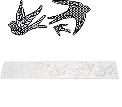 1 Silikomart Silikonmatte Vogel für essbare Spitze aus Tricot Mix