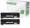 Kineco 2 Toner kompatibel mit HP CB436A 36A Laserjet M 1120a h n w MFP, 1522NF MFPm, M 1500 Series, P 1503n, P 1504n, P 1505n, P 1506n - Schwarz je 2.000 Seiten