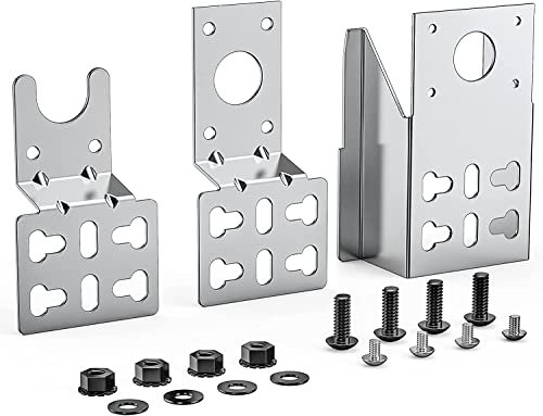 only fire Onlyfire 6902 Universal Barbecue Grill Stainless Steel Rotisserie Motor Bracket Set