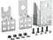 only fire Onlyfire 6902 Universal Barbecue Grill Stainless Steel Rotisserie Motor Bracket Set