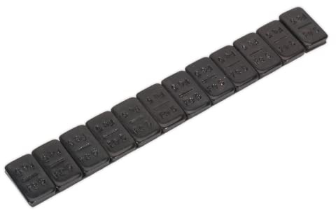 5g Adhesive Wheel Weight Strip of 12 - Pack of 50 - Steel Black