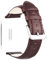 Berfine Ersatz-Uhrenarmband aus Kalbsleder, extra weiches Uhrenarmband für Herren und Frauen, Schwarz und Braun, 18/20/22 mm, dunkelbraun, 22 mm
