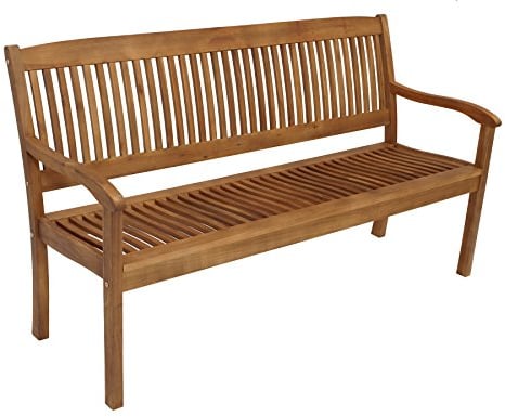 DEGAMO Gartenbank Holzbank Maracana 3-sitzer 157cm, Massivholz Akazie braun geölt, Outdoor