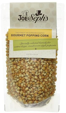 Joe & Seph's Popping Corn Kernels (1x400g), XX-Large Bag, Cinema Style, Popping corn for a popcorn maker, movie night snack, unflavoured kernels, healthy snacks, DIY