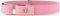 Ladeheid Kinder Gürtel Ohne Schnalle Elastischer Kindergürtel für Jungen und Mädchen 1-6 Jahre 34-65 cm P15G (Rosa/Blume)