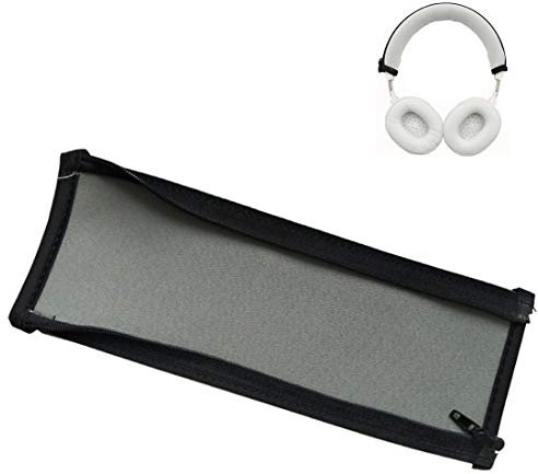 ATH M50X Kopfbandschutz mit Reißverschluss Kopfbandabdeckung für ATH M50X M50 M40X M40 M30X M20X Kopfhörer Kopfbügelpolster Polster (grau + kein Werkzeug erforderlich)