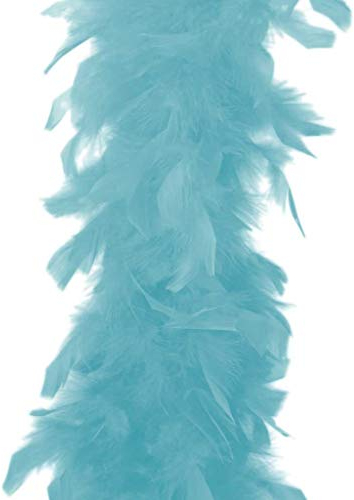 KarnevalsTeufel.de Federboa einfarbig (Pastell-Blau)