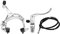 Explopur Set Freno Pinza Bici - Kit Freno Anteriore/Posteriore Kit Freno Bici da Corsa Set di Freni per Bici da Corsa Cruiser Kit Freno a Pinza per Bici Set di Freni a Tirare Laterale