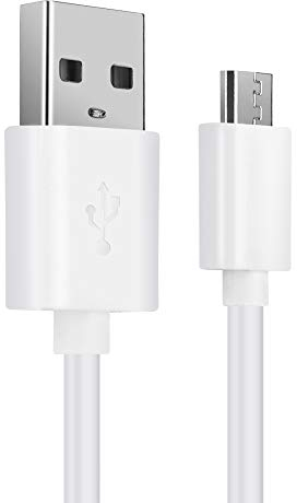 CELLONIC USB Kabel 1m kompatibel mit Headset/Kopfhörer Ladekabel Micro USB auf USB A 2.0 Datenkabel 2A weiß PVC