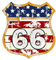 1 pezzo USA Route 66 adesivi in diverse dimensioni America Sticker (R20/1/5)