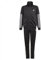 adidas GM8912 Jungen 3-Streifen Team Trainingsanzug, Top:Black/White Bottom:Black/White, 140