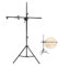 Photo Studio 200cm Adjustable Light Stand with 174cm Reflector Holder Arm and Dual Clamp, Portable Telescopic Crossbar Boom Arm Tripod with Clamp, for Video Product Shooting Portrait Photography
