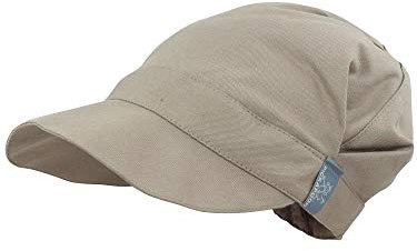 PICKAPOOH Schirmmütze Rico für Kinder und Erwachsene mit UV-Schutz Bio-Baumwolle, Taupe-310, Gr. 50