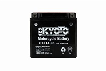 Kyoto Batterie GTX14-BS | Batterie de rechange moto pour Piaggio MP3 LT SPORT 500 2011/2013