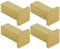SAYAYO 4PCS Coat Hooks Wall Mounted Gold Door Hooks for Hanging Towels SUS304 Stainless Steel Wall Hook for Bathroom Heavy Duty Square Style