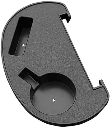 harayaa Foldable Reclining Chair Clip on Side, Table Cup Drink Holder, Garden Lounger Tray, black