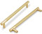 COTYKILEY 10 Pack 7 Inch(177mm) Brushed Brass Cabinet Handles Gold Knurled Kitchen Cabinet Pulls Cabinet Door Handles Kitchen Cabinet Hardware