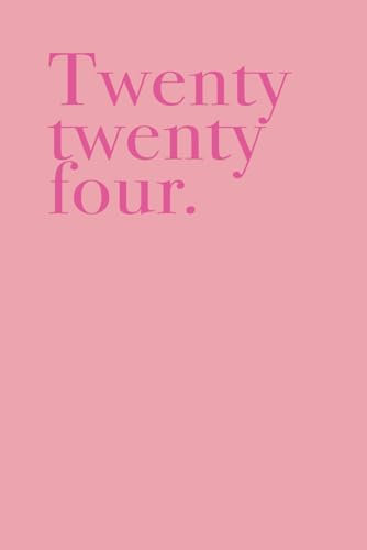 Twenty Twenty Four Studienplaner 2024 2025: Uni- und Studienplaner 2024/2025 undatiert A5 Terminplaner Wochenplaner Organizer Bullet Journal Planner ... zwei Semester (161 Seiten, Pink Rosa)