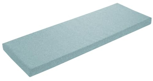sleepling Bankauflage 140x40 cm türkis, Sitzkissen Outdoor & Indoor, Bankpolster, Bezug waschbar, Unterseite Antirutsch, Made in EU