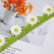 XCSJ 3 Yard 3cm Breite Spitzenborte Blumen Spitzenband Gänseblümchen Spitzenborte Stickerei Borte Blumen Zierband Polyester Borten Und Bänder Zum Nähen, Kleidung, Handwerk, Hochzeit Deko (weiß)