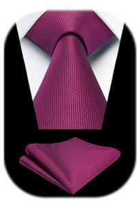 Enlision Corbata Rosa Hombre Color Sólido Modernas Clásico Corbata y Pañuelo Formale Boda Fiesta