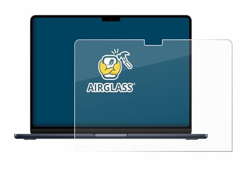 BROTECT Schutzglas für Apple MacBook Air 13 M3 2024 / M2 2022 Schutzfolie Made in Germany Panzer Folie Glas Displayschutz [ 9H, Anti-Fingerprint]