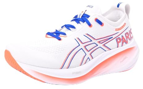 Asics 1012B659-100 Gel-Nimbus 26 Damen White/Sunrise Red EU 47