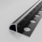 Raouoae Profilé D'angle En Aluminium Pour Carrelage - Profilé De Finition Pour Carrelage En Céramique, Bandes D'extrémité Pour Sols Et Murs, 125CM, 2 Pièces, Idéal Pour Le Bord Des Carreaux, Profilé D