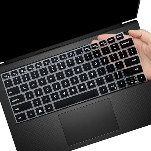 Keyboard Cover for Dell Precision 14 5470 5480 5490 & Dell Precision 16 5680 5690 Laptop, Dell Precision 14 16 Inch Laptop Accessories Protective Keyboard Cover Skin-Black