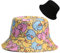 LANLYLGQ Fischerhut Beidseitig Tragen Unisex Herren Damen Sonnenhut UV Schutz Sommerhut Bucket Hat (Baumwolle, Ente-Pink)