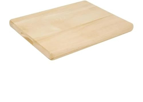 Vogue Beech Chopping Board Medium - 380x305x30mm | Protects kitchen worktops and knife blades from damage while offering a heavy-duty, commercial prep surface.