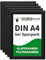 DISPLAY SALES Klapprahmen DIN A4 | 5 Stück | 25 mm Profil | Plakatrahmen in schwarz | Posterrahmen, Bilderrahmen aufklappbar im Sparpack | Wechselrahmen Budget