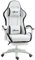 Vinsetto Chaise Gaming Fauteuil Gaming Ergonomique Repose-Pieds télescopique, Dossier inclinable à 135°, Appui-tête réglable et Soutien Lombaire, Fauteuil de Bureau 360° Rotatif en Similicuir, Blanc