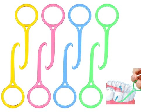 Invisible Aligner Braces Remover Hook, Clear Aligner Removal Tool for Tooth Cleaning Oral Care Orthodontic Care Retainer Remover Hook Pack of 8
