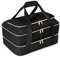 Prokva Insulated Casserole Carrier for Hot or Cold Food, Thermal Lasagna Lugger Tote to Keep Food Warm, Double Decker Food Warmer Bag Fits 9”x13” Baking Dish, Black