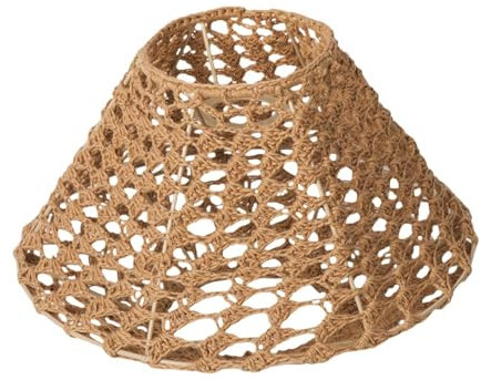 Sharplace Seilgewebter Lampenschirm Lampenschirm Handgefertigte Tischlampe Lampenschirm Lampenabdeckung für Deckenleuchten Pendelleuchten Restaurant, Gelb