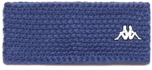 Kappa – Fascia Unisex in Maglia con Interno in Pile, Calda e Confortevole, Logo Omini Ricamato, Colore Blue Fiord, Taglia 5