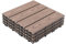 Lot de 22 lames de terrasse, en bois composite, grain de bois, pour jardins, terrasses, balcons, 30 x 30 cm