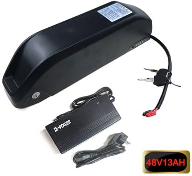 BAFANG 48V 13AH Batería Bicicleta eléctrica para Motor en la Rueda y Motor Central 250W 350W 500W 750W 1000W con Cargador