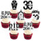RIP 20er Jahre Cupcake-Topper, 36 Stück, Gothic-Motto-Party-Dekorationen, Death To My 20s Cupcake-Topper, Rosentopf, Rip to My Youth, Cupcake-Picks, Rip Twenties Kuchendekorationen für Männer und