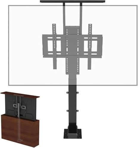 ININOSNP Universal TV Cabinet TV Trolley For 42-65 Inch TVs With Swivel Function Telescopic Motorised TV Lift With Automatic Lift Function For Hiding In Cabinets Motorised TV Stand (black)
