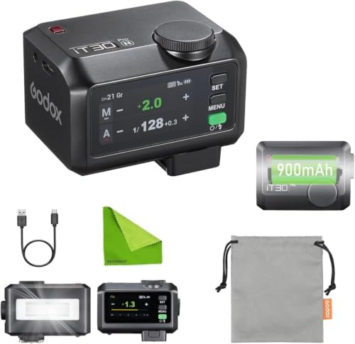 Godox iT30Pro N iT30 Pro Flash Kamerablitz für Nikon Z8 Z6III Z6II D850 ZFC | D750 Z50II Z50 Z7II D7500 Z5II Z5 D780 Z7 Z9 Z30 D5600 D5300 D3500, TTL Auto-Exposure, 2,4GHz HSS 1/8000s Mini Kamera Blitz