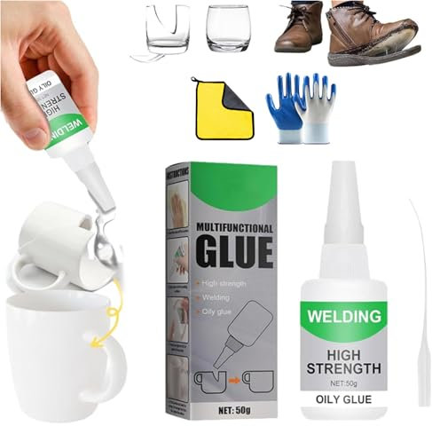 Tree Frog Oily Super Glue, 2025 New Welding High-Strength OilyGlue, Pickelect Welding High Strength Oily Glue 150 Gram - Universal Superglue,Mighty Instant Glue for Resin Ceramic Metal Glass (1Pcs)