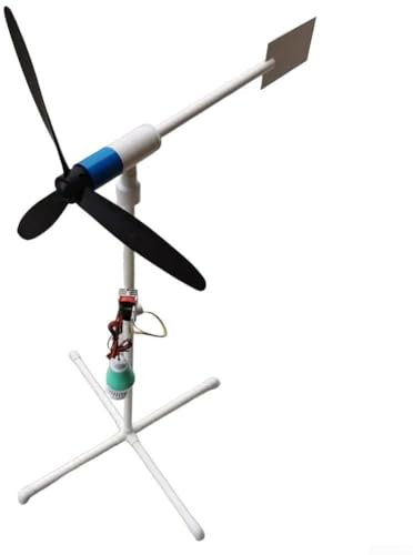 Kit de generador de molino de viento con luz LED colorida para uso en patio y jardín
