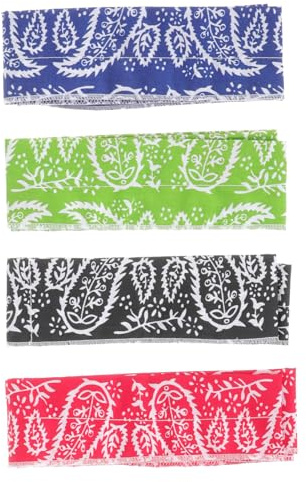 Toyvian 4 Stück-Pack Kühlende Haarbänder für Frauen Leichtes Dekoratives Stirnband aus Polyester Baumwolle zum Baden und Waschen im Sommer